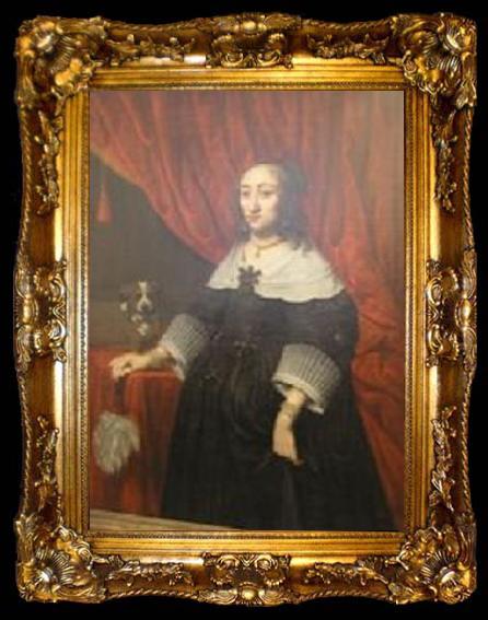 framed  unknow artist Portrait of Katharina Charlotte von Pfalz-Zweibrucken, ta009-2